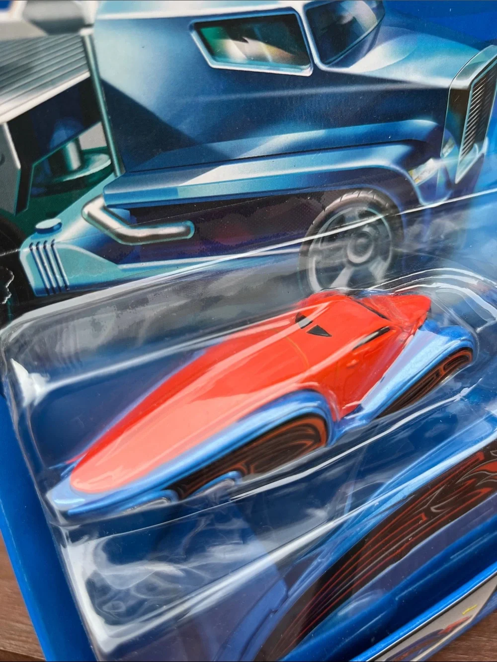 Hot Wheels Truckin' Transporter Playset - Red & Blue